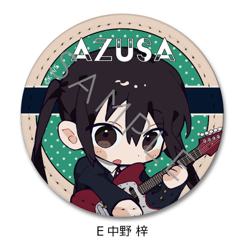 『けいおん!』レザーバッジ(丸形) E 中野梓